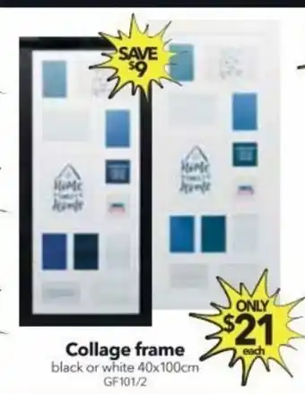 Cheap as Chips College frame black or white 40 x 100 cm GF101/2 offer