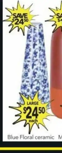 Cheap as Chips Blue Floral ceramic offer