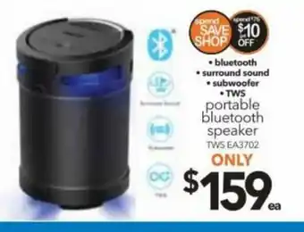 Potable bluetooth speaker TWS EA3702