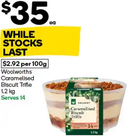 Woolworths Woolworths Caramelised Biscuit Trifle offer
