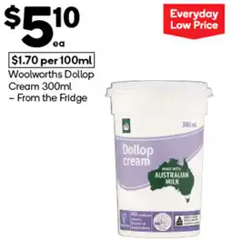 Woolworths Woolworths Dollop Cream offer