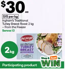 Woolworths Ingham's Traditional Turkey Breast Roast offer