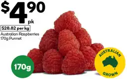 Woolworths Australian Raspberries Punnet offer