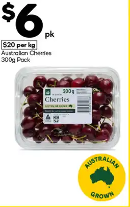Woolworths Australian Cherries Pack offer