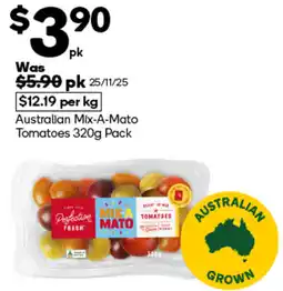 Woolworths Australian Mix-A-Mato Tomatoes Pack offer