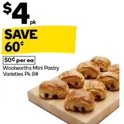 Woolworths Woolworths Mini Pastry Varieties Pk 8 offer