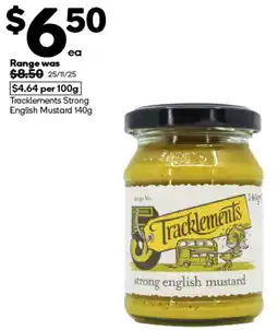 Woolworths Tracklements Strong English Mustard offer