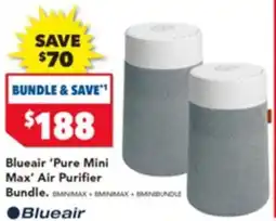 Harvey Norman Blueair 'Pure Mini Max' Air Purifier Bundle offer
