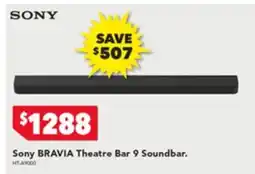 Harvey Norman Sony BRAVIA Theatre Bar 9 Soundbar offer