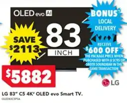 Harvey Norman LG 83" C5 4K OLED evo Smart TV offer