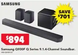 Harvey Norman Samsung Q930F Q Series 9.1.4-Channel Soundbar offer