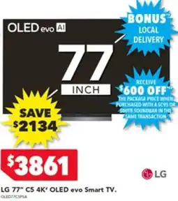 Harvey Norman LG 77" C5 4K OLED evo Smart TV offer