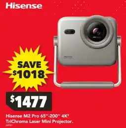 Harvey Norman Hisense M2 Pro 65″-200″ 4K TriChroma Laser Mini Projector offer