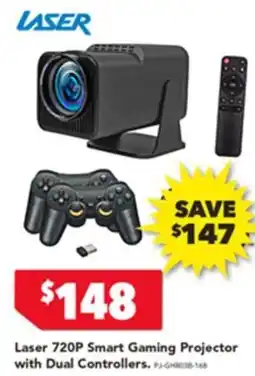 Harvey Norman Laser 720P Smart Gaming Projector with Dual Controllers offer