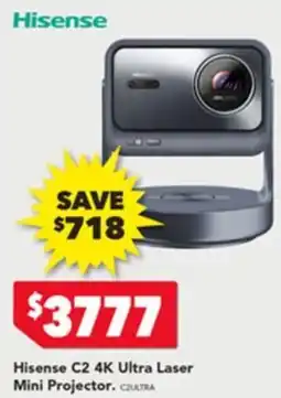 Harvey Norman Hisense C2 4K Ultra Laser Mini Projector offer