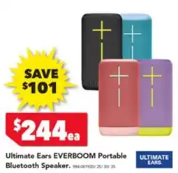 Harvey Norman Ultimate Ears EVERBOOM Portable Bluetooth Speaker offer