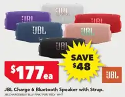 Harvey Norman JBL Charge 6 Bluetooth Speaker with Strap offer