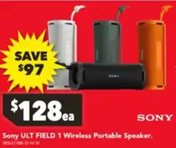 Harvey Norman Sony ULT FIELD 1 Wireless Portable Speaker offer