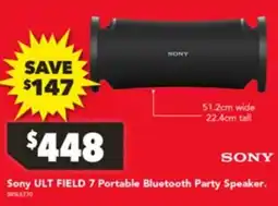 Harvey Norman Sony ULT FIELD 7 Portable Bluetooth Party Speaker offer