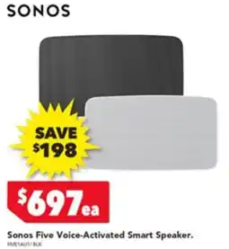Harvey Norman Sonos Five Voice-Activated Smart Speaker offer