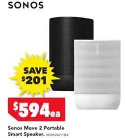Harvey Norman Sonos Move 2 Portable Smart Speaker offer
