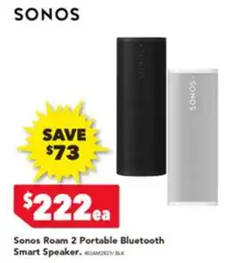 Harvey Norman Sonos Roam 2 Portable Bluetooth Smart Speaker offer