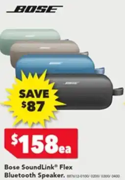 Harvey Norman Bose SoundLink Flex Bluetooth Speaker offer