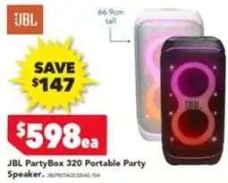 Harvey Norman JBL PartyBox 120 Club Portable Party Speaker offer