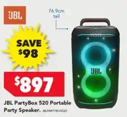 Harvey Norman JBL PartyBox 520 Portable Party Speaker offer