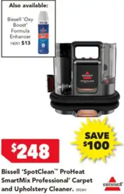 Harvey Norman Bissell SpotClean ProHeat SmartMix Professional Carpet and Upholstery Cleaner offer