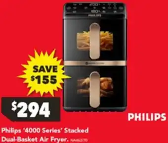 Harvey Norman Philips 4000 Series Stacked Dual-Basket Air Fryer offer