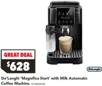 Harvey Norman DeLonghi Magnifica Start with Milk Automatic Coffee Machine offer