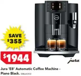 Harvey Norman Jura E8 Automatic Coffee Machine offer