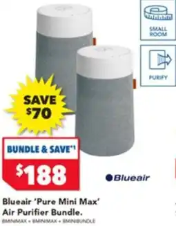 Harvey Norman Blueair Pure Mini Max Air Purifier Bundle offer