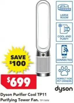 Harvey Norman Dyson Purifier Cool TP11 Purifying Tower Fan offer