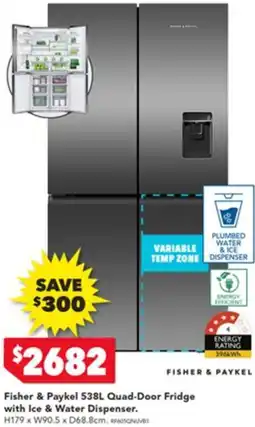 Harvey Norman Fisher & Paykel Quad-Door Fridge offer