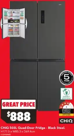 Harvey Norman CHIQ Quad-Door Fridge offer