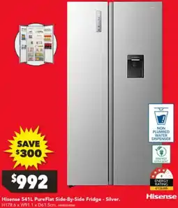 Harvey Norman Hisense PureFlat Side-By-Side Fridge offer
