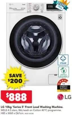 Harvey Norman LG Front Load Washing Machine offer