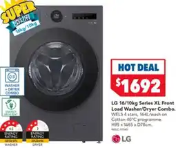 Harvey Norman LG Series XL Front Load Washer/Dryer Combo offer