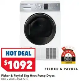 Harvey Norman Fisher & Paykel Heat Pump Dryer offer