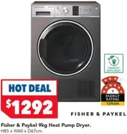 Harvey Norman Fisher & Paykel Heat Pump Dryer offer