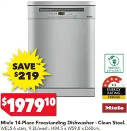 Harvey Norman Miele Freestanding Dishwasher offer