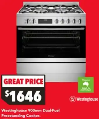 Harvey Norman Westinghouse Dual-Fuel Freestanding Cooker offer