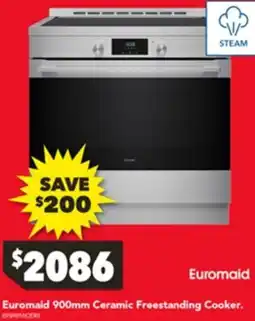 Harvey Norman Euromaid Ceramic Freestanding Cooker offer