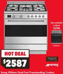 Harvey Norman Smeg Dual-Fuel Freestanding Cooker offer