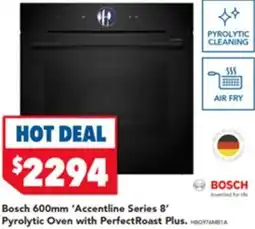 Harvey Norman Bosch Accentline Pyrolytic Oven with Perfect Roast Plus offer