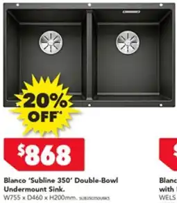 Harvey Norman Blanco Undermount Sink offer