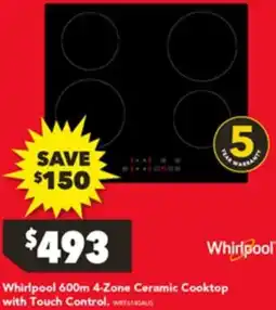 Harvey Norman Whirlpool Ceramic Cooktop with Touch Control offer
