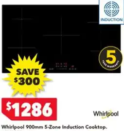 Harvey Norman Whirlpool 5-Zone Induction Cooktop offer